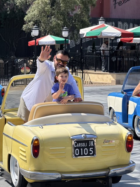 Sunny Adventure in a Classic Convertible