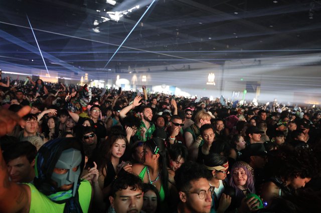 Massive Indoor EDM Crowd at Wobbleland Festival 2026