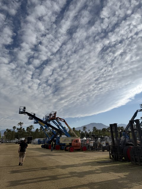Machines Under a Dramatic Sky