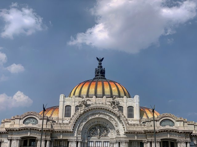 Golden Dome in the Heart of Mexico City