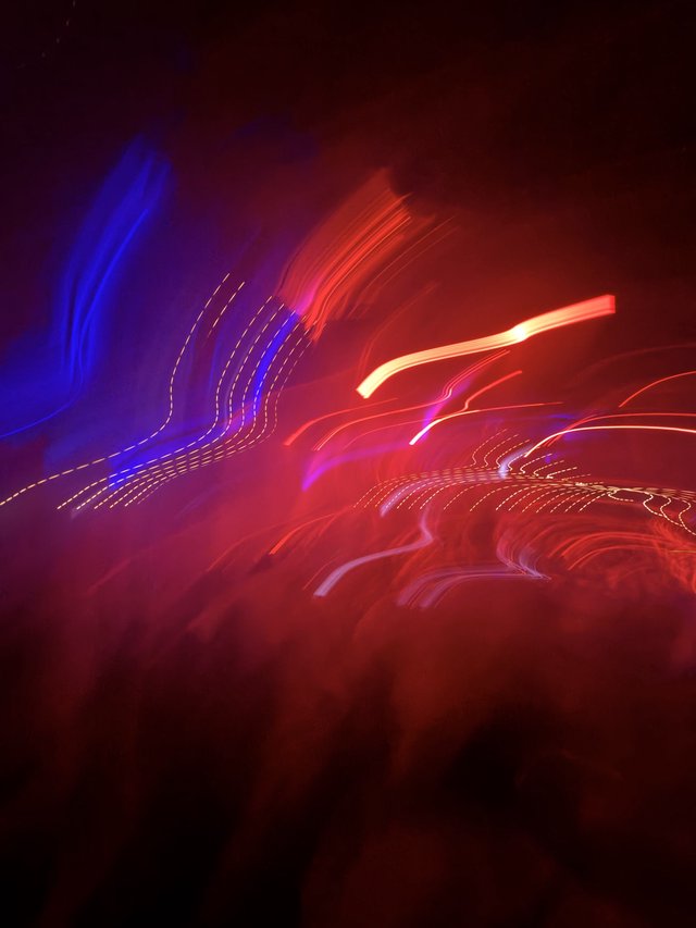 Electric Light Trails at Live Electronic Music Performance
