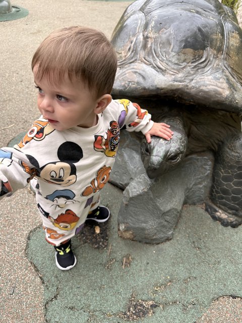 Wesley and the Turtle Statue: A Day at Oakland Zoo