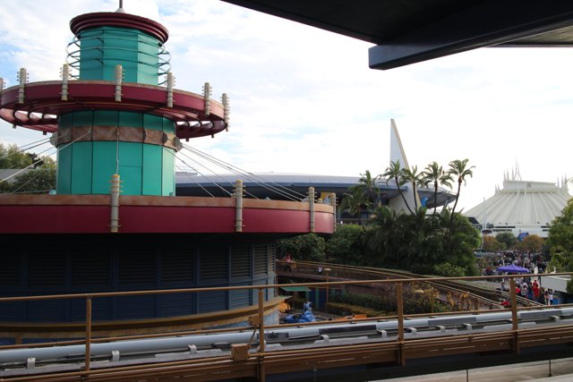 Thrilling View from the Top of Space Mountain