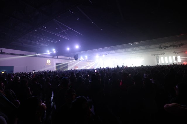 Massive Crowd Surges Toward Blazing Stage at Wobbleland