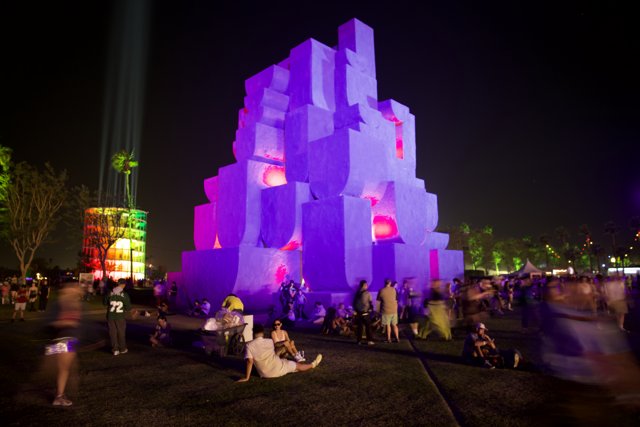 Enigmatic Purple: A Spectacle of Art and Community at Coachella 2024