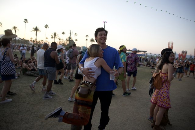 Embrace in the Festival Sunsets
