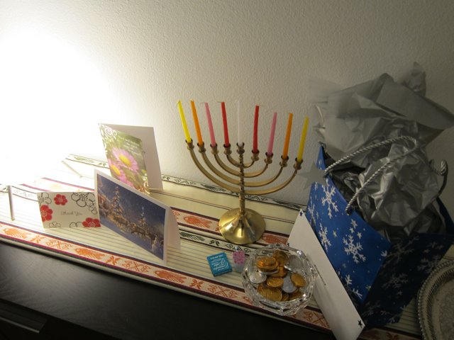 A Festive Hanukkah Display
