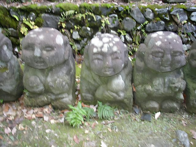 Stone Statues with Intricate Faces
