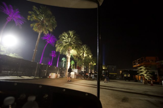 Stage View from Golf Cart at Coachella