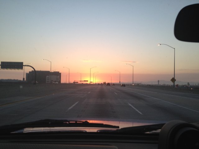 Sunset Drive on the LA Freeway