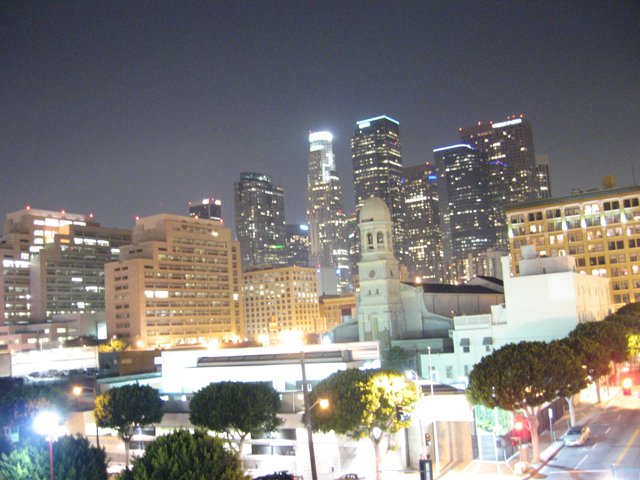 City Nightscape: Illuminated Skyline