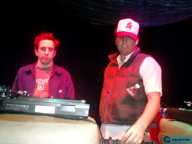 The Dynamic Duo at the DJ Table