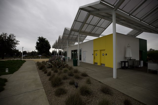 Modern Solar Canopy at Public Rest Area