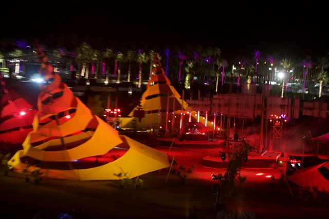 Glowing Circus Tent at Coachella