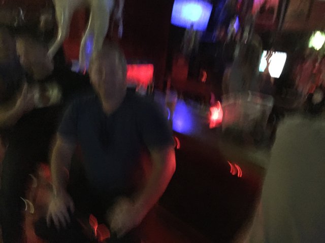 Blurred Nightlife Scene at an Urban Club