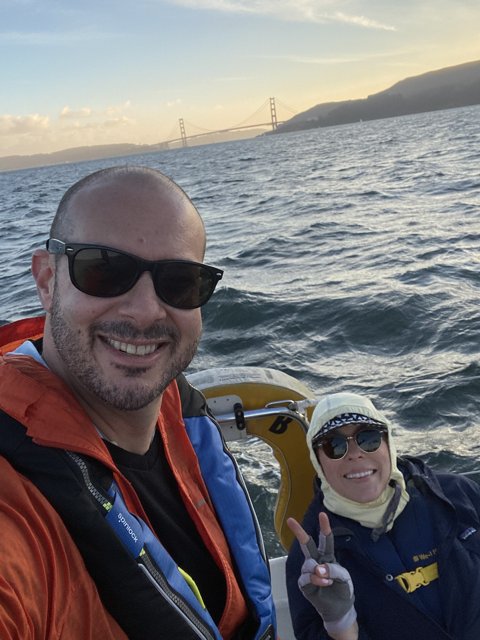 Selfie on the Sunny San Francisco Bay