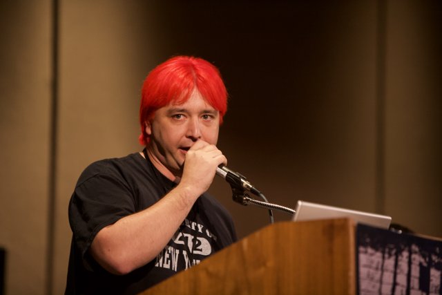 Red-Haired Speaker at Defcon 17
