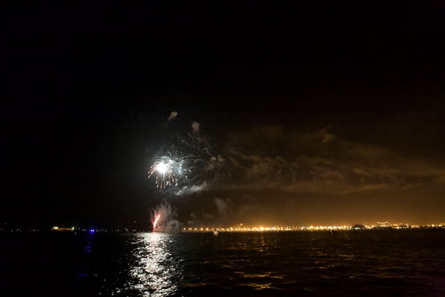 Fireworks Display Over San Francisco Bay