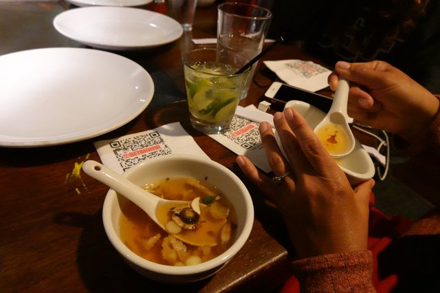 Asian Restaurant Dining Experience with QR Codes