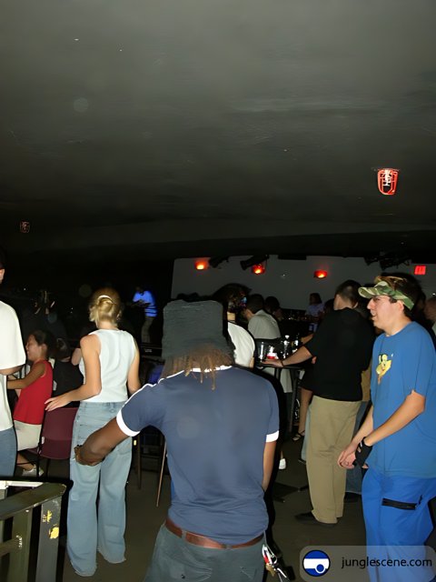 Nightclub Crowd in Denim and Accessories