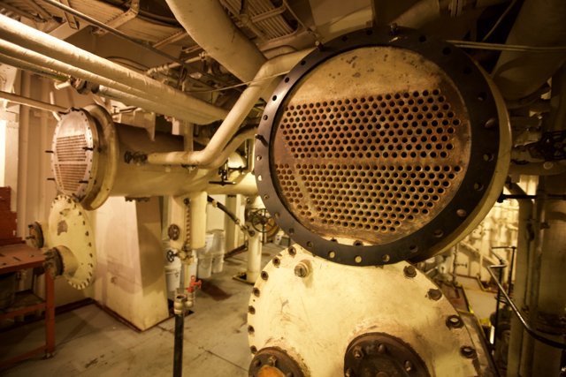 The Inner Workings of a Mighty Ship's Engine Room