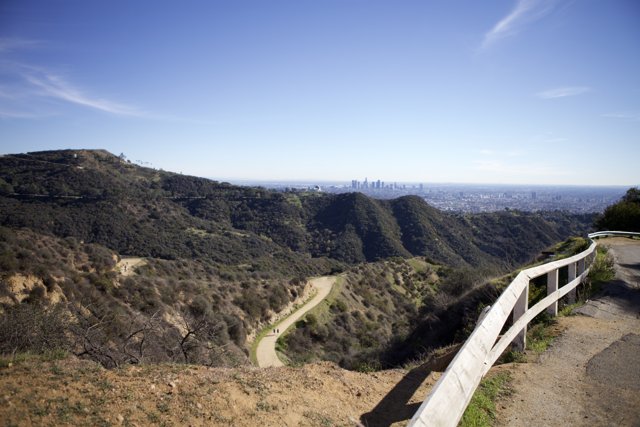 Hollywood Sign Trail from Above