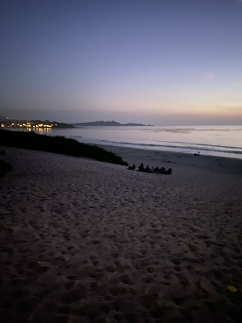 Serene Sunset at Carmel Beach