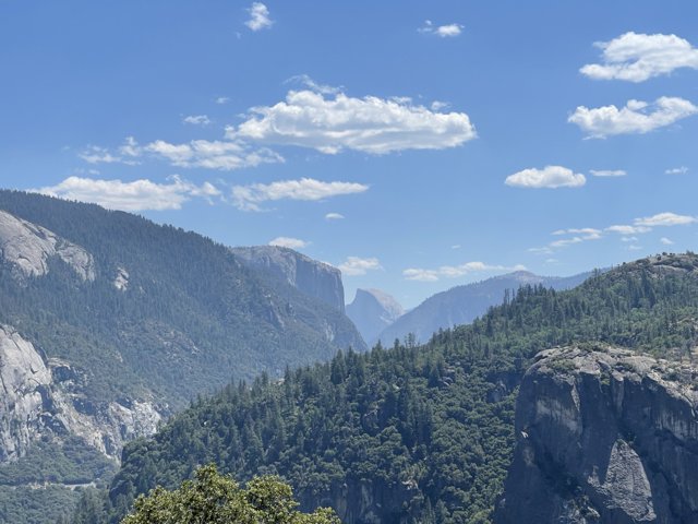 Majestic Mountain Range in Yosemite