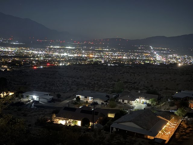 Desert Hot Springs: Nighttime Panorama