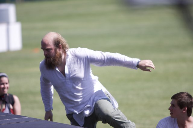 Bearded Man's Impressive Trick at Coachella