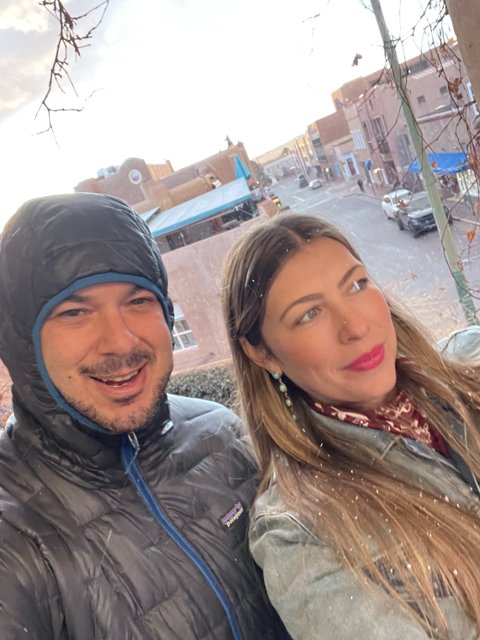 Selfie in the Snowy City