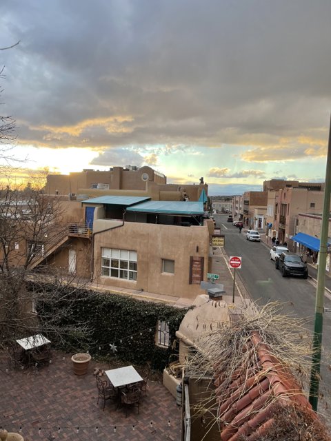 Urban Sunset in Santa Fe