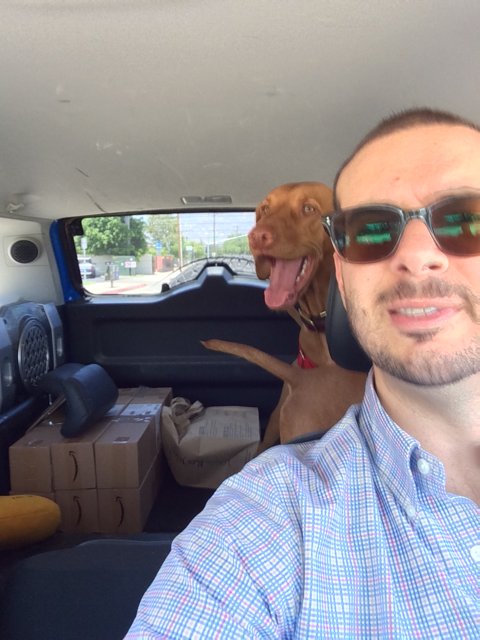 Man and his Best Friend on a Road Trip