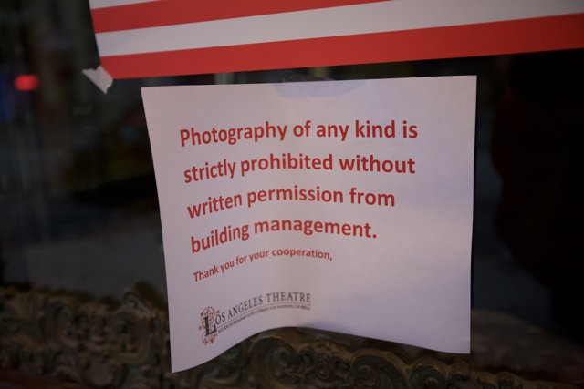 No Photography Without Written Permission