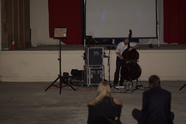 Cello Performance with Projector Screen