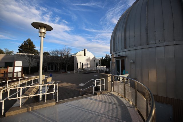 Modern Dome Observatory at Science Center Campus