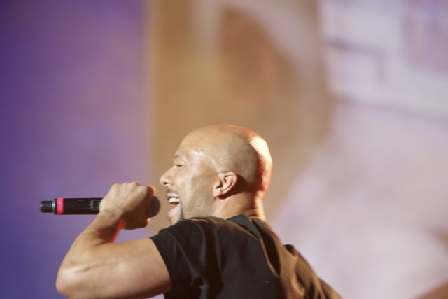 Bald Entertainer Takes Coachella Stage