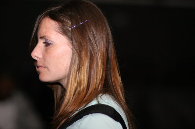Profile Portrait of a Woman in Dramatic Light