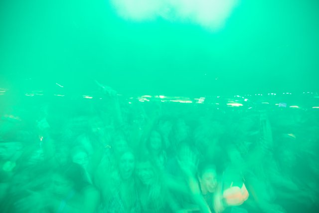 Green Lights and a Sea of Fans