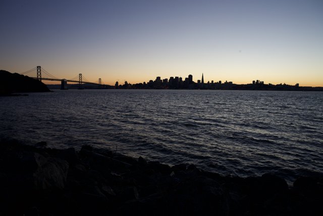 Serene Sunset View of the San Francisco Bay