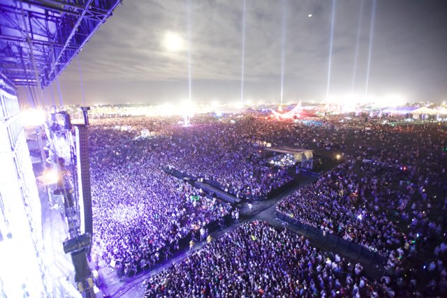 Lights, Crowd, and Music at Coachella 2011