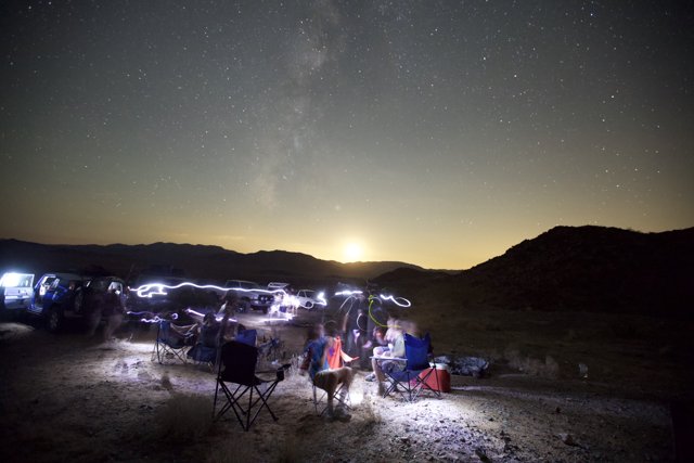 Under the Starry Night Sky: A Cozy Camping Experience