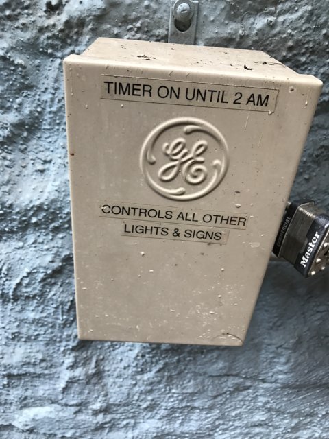 The Mystery Box with ge Sign