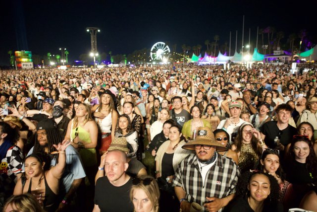 Electric Atmosphere Under the Night Sky: Coachella 2024