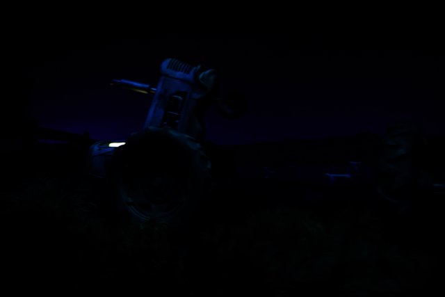 Enchanting Nighttime Tractor