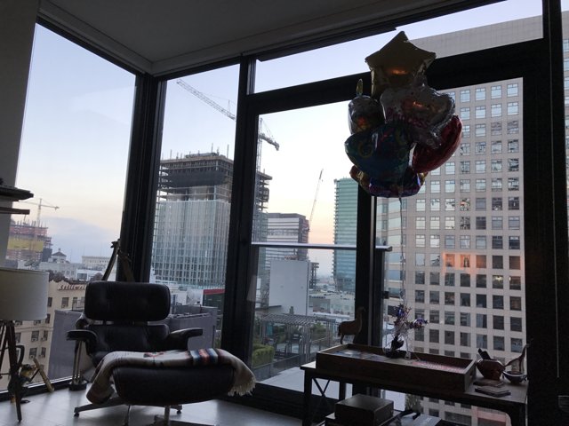 City View with Balloons