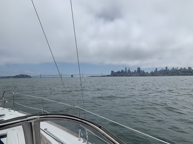 Serene Sailboat on San Francisco Bay