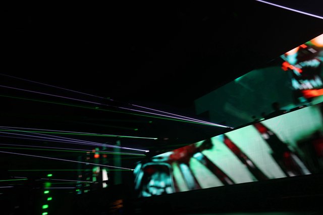 Laser Beams Slice Through Wobbleland Festival Darkness