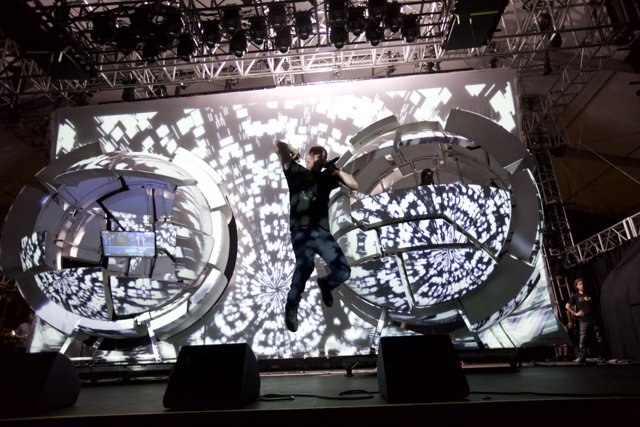 The Solo Performer and his Projection Screen at Coachella