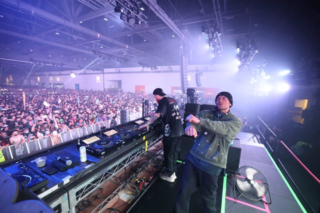 DJ Duo Commands Massive Indoor Festival Crowd